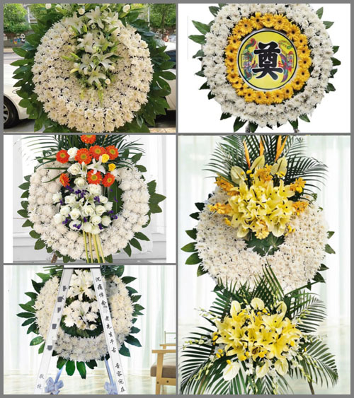 湖北黄冈市黄梅县新开镇渡口下村花圈速递