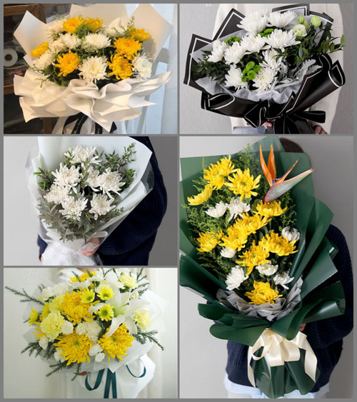 湖北黄冈市黄梅县新开镇渡口下村白事花束代送